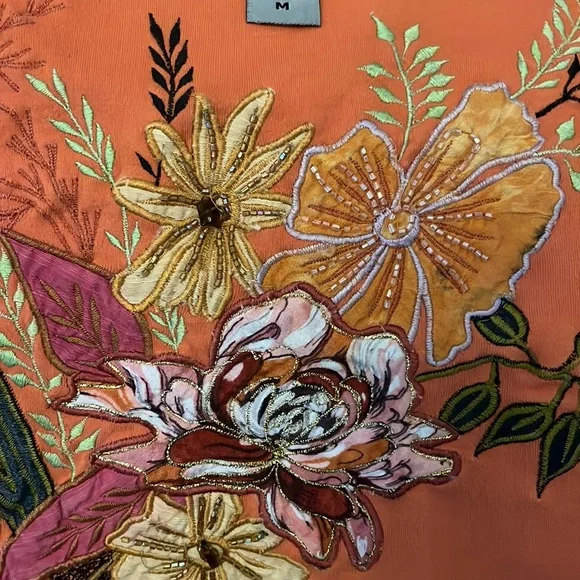 Fall Embroidered T-shirt sz. M - Picture 3 of 3